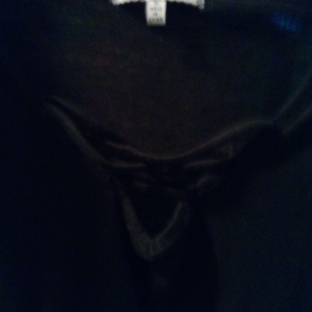 ALMOST FAMOUS Crave Fame S Black Strappy Front Top - Picture 5 of 6